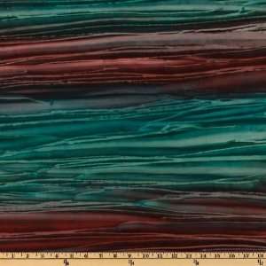  44 Wide Artisan Batik Patina Handpaints Vintage Fabric 