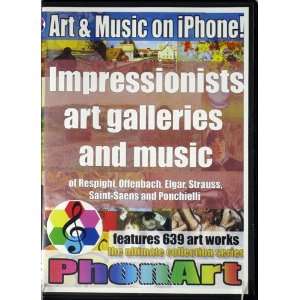 Impressionists Art Galleries and Music of Respighi, Offenbach, Elgar 