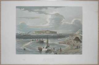 1863 Meyer print HELGOLAND, SCHLESWIG HOLSTEIN, GERMANY  