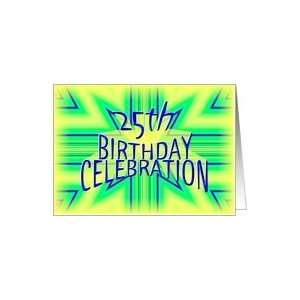  25th Birthday Party Invitation Bright Star Card: Toys 