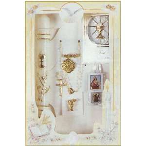   Pin   3 D Missal   Candle   Box Size: 11.5 x 7.5, ENGLISH: Jewelry