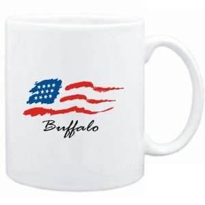  Mug White  Buffalo   US Flag  Usa Cities: Sports 