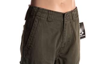 Volcom Boys Youth Mission Cargo Pants Size 26 Olive  