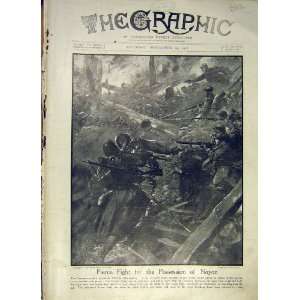  Noyon French Allies Battle German Troops Ww1 War 1918 