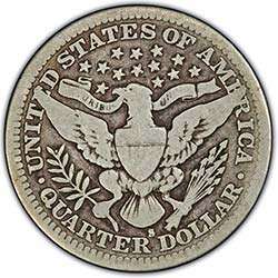 1902 P VG+ Barber Quarter in Eagle Coin Holder     