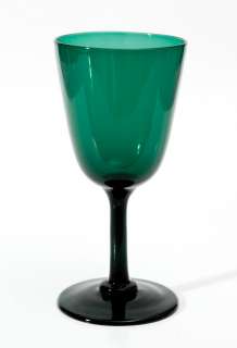 19th Century Late Georigan Bristol Green Wine Glass  