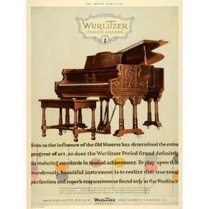  1927 Ad Wurlitzer Musical Instrument Piano Grand De Kalb 