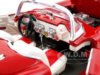 1957 CHEVROLET CORVETTE RED 1:24 DIECAST MODEL CAR BY WELLY 29393 
