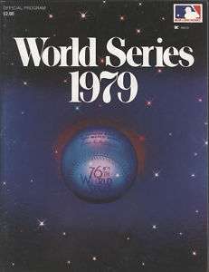 1979 Pirates vs Orioles WORLD SERIES Program  