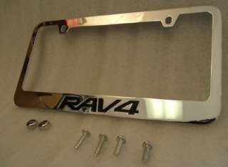 1995 2011 TOYOTA RAV4 RAV 4 CHROMED METAL LICENSE PLATE FRAME LOGO 