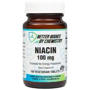 Better Bodies By Chemistry Niacin Veg Tablets, 100 Mg, 100 Count
