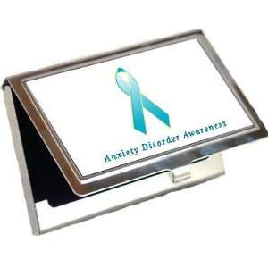  Anxiety Disorder Awareness Ribbon Business Card Holder 