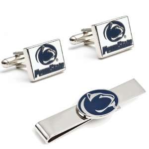 Penn State University Nittany Lions Cufflinks and Tie Bar Gift Set
