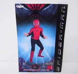 Spider Man Movie Costume Boys Medium 7 10 Plus #5662  