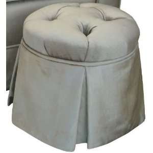 Angel Song Aspen   Silver Round Tufted Child Ottoman: Home 
