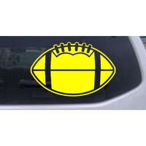 Football Sports Car Window Wall Laptop Decal Sticker    Yellow 32in X 