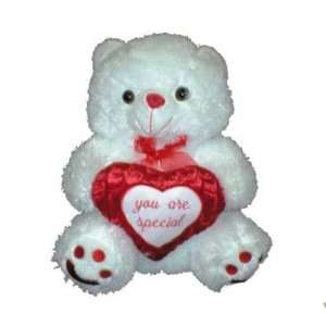  14 Valentine white bear/music Case Pack 6   679906