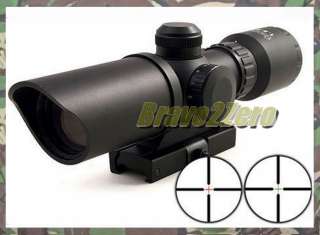   5x32 Red Green Illuminated Rifle Scope w/ Quick Release Mount  