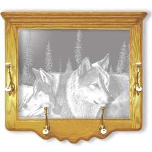   Wolf Gift Ideas   Fully Assembled   30 w x 18 h: Home & Kitchen