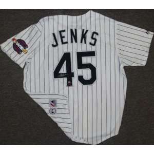  Autographed Bobby Jenks Uniform   Replica: Sports 