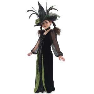  Green Feather Witch Child Costume