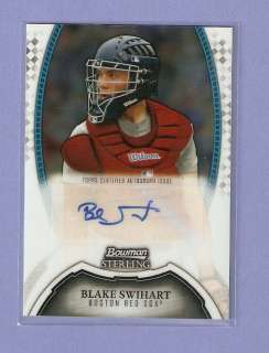 BLAKE SWIHART 2011 BOWMAN STERLING AUTO RC RED SOX AUTOGRAPH  