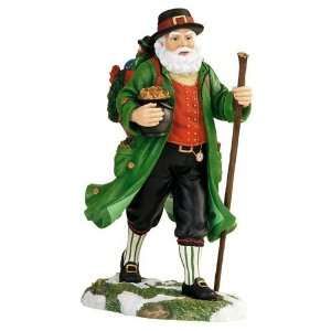Pipka 8.5 Lucky Irish Santa Christmas Figure #11536:  Home 