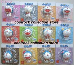2011 China Mcdonald Happy Meals toy   Doraemon Zodiac 12 toys set 
