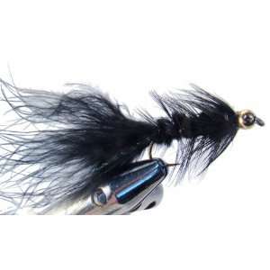  Black Wooly Bugger Fly by Wild Water, Size 10, Qty. 3 