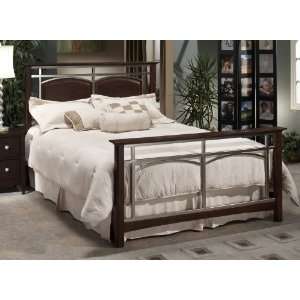    Hillsdale Banyan Espresso Wood and Metal Bed: Home & Kitchen