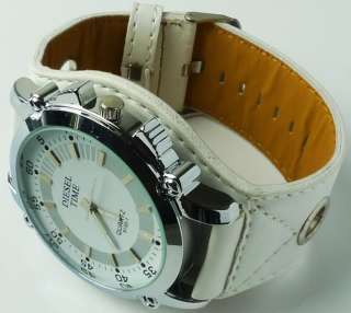  Gifts New Fashion White Unisex Sport Quartz Wrist Watch 