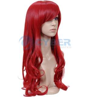 New Stylish long Wavy Curly Cosplay Party Hair womens full Wig/Wigs 