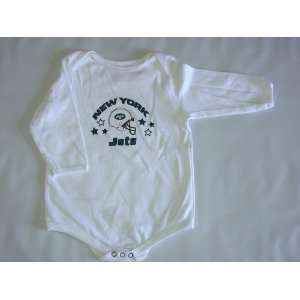  New York Jets NFL Baby/Infant Wht Long Sleeve 0 3 months 