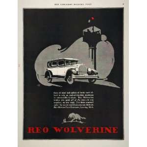  1928 Ad Reo Wolverine Vintage Car Antique Automobile 