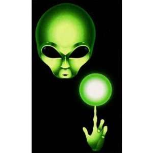  Alien Abductor 3D Blacklight Tapestry Wall Hanging: Home 