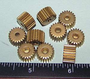 10 BRASS 21t 21 Tooth Gear Pinion metal Allied Swiss  
