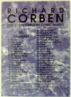 1993 Richard Corben Fantasy Art 90 Trading Card Set MNT  