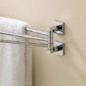  Valsan 67670NI Braga 17 5/16 Inch Adjustable Towel Rail In 