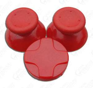 XBOX 360 CONTROLLER THUMBSTICK ANALOGS W/ D PAD   RED  