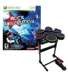 Rock Revolution Drum Kit W/Game ( XBOX 360) Brand New  