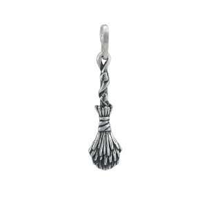 Sterling Silver Witchs Broom Charm Pendant Besom: Jewelry