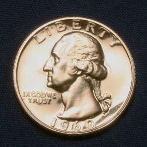 1960 Silver Proof Washington Quarter 25 Cent Coin Raw  