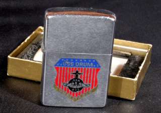 Zippo Lighter USS Drum SSN 677    Where will you ever find another 