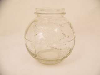 Vintage Old Globe Earth Ball Glass Canning Jar Wax Seal  