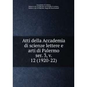  Atti della Accademia di scienze lettere e arti di Palermo 
