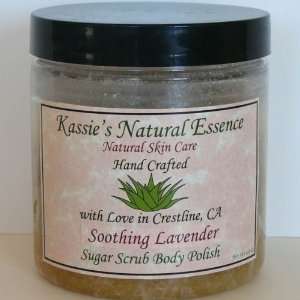  All Natural Sugar Scrub Body Polish Soothing Lavender 8 