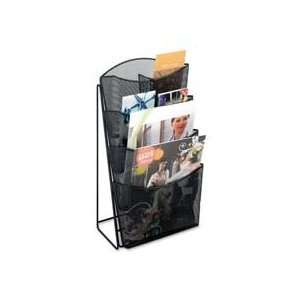   accessed. Magazine rack includes removable divider to allow pamphlet