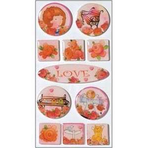  Irenes Garden WingsnThings Epoxy Stickers Love: Home 