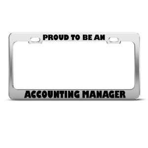 Proud To Be An Accounting Manager Career Profession license plate 