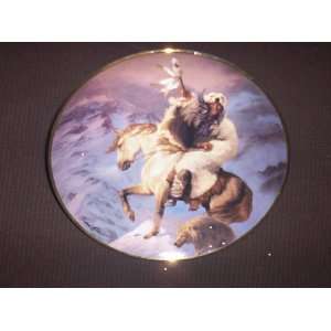  FRANKLIN MINT COLLECTORS PLATE SPIRIT OF THE NORTH WIND PLATE 